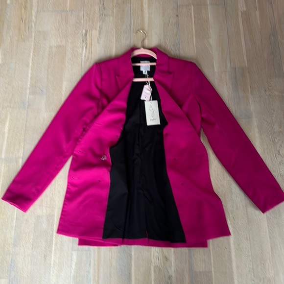 JOIE - NWT - Oversized Hot Pink Blazer S - Picture 9 of 14
